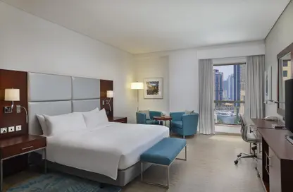 صورة لـ غرفة- غرفة النوم النزل و الشقق الفندقية - 2 غرف نوم - 2 حمامات للايجار في فندق هيلتون - الممشى - مساكن شاطئ الجميرا - دبي ، صورة رقم 1