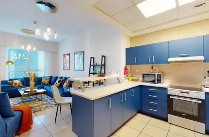 شقة - غرفة نوم - 2 حمامات للايجار في برج سولافا - دبي مارينا - دبي