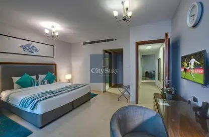 Room / Bedroom image for: Hotel  and  Hotel Apartment - 2 Bedrooms - 2 Bathrooms for rent in City Stay Beach Hotel Apartment - Al Marjan Island - Ras Al Khaimah, Image 1