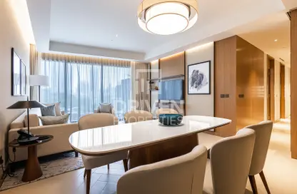 Living / Dining Room image for: Apartment - 3 Bedrooms - 3 Bathrooms for sale in The Address Residences Dubai Opera Tower 1 - The Address Residences Dubai Opera - Downtown Dubai - Dubai, Image 1