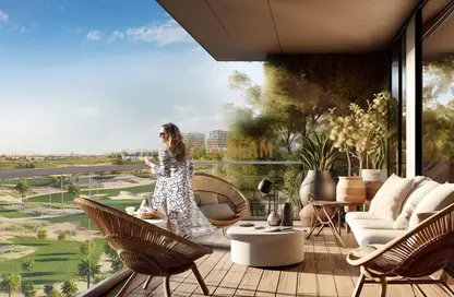 Balcony image for: Apartment - 1 Bedroom - 1 Bathroom for sale in Golf Greens - DAMAC Hills - Dubai, Image 1