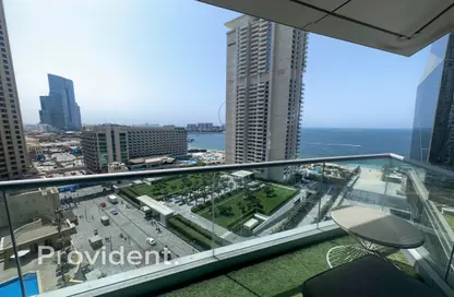 Apartment - 3 Bedrooms - 5 Bathrooms for rent in Al Fattan Marine Towers - Jumeirah Beach Residence - Dubai
