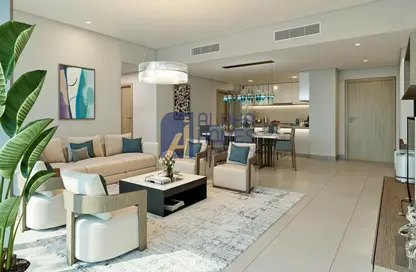 Living / Dining Room image for: Apartment - 3 Bedrooms - 4 Bathrooms for sale in Radiant Boulevard - City Of Lights - Al Reem Island - Abu Dhabi, Image 1
