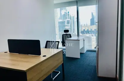 Office Space - Studio - 1 Bathroom for rent in The Binary Tower - Business Bay - Dubai