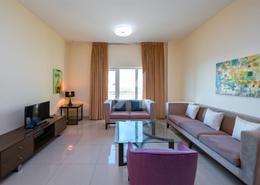 صورةغرفة المعيشة لـ: شقة - 1 غرفة نوم - 2 حمامات للكراء في برج صبربيا 1 - صبربيا - جبل علي داون تاون - دبي, صورة 1