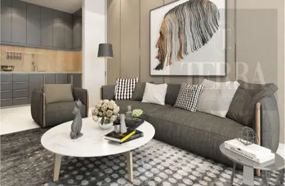 Living Room image for: Apartment - 2 Bedrooms - 2 Bathrooms for sale in Lilium Tower - Jumeirah Village Triangle - Dubai, Image 1