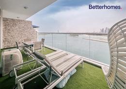 Balcony image for: Apartment - 1 bedroom - 2 bathrooms for rent in Azure Residences - Palm Jumeirah - Dubai, Image 1
