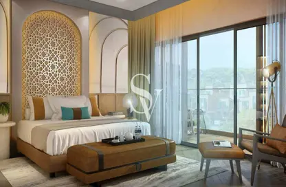 Room / Bedroom image for: Townhouse - 4 Bedrooms - 4 Bathrooms for sale in Morocco by Damac - Damac Lagoons - Dubai, Image 1