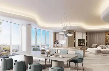 Living / Dining Room image for: Apartment - 1 Bedroom - 2 Bathrooms for sale in Palm Beach Towers 2 - Palm Beach Towers - Palm Jumeirah - Dubai, Image 1