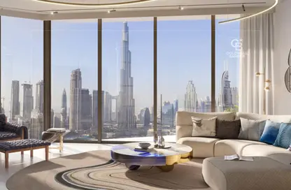 Living Room image for: Apartment - 1 Bedroom - 2 Bathrooms for sale in City Center Residences - Downtown Dubai - Dubai, Image 1