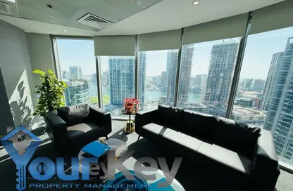 Office Space - Studio - 1 Bathroom for rent in The Binary Tower - Business Bay - Dubai