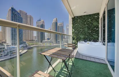 Apartment - 1 Bedroom - 1 Bathroom for rent in Marina View Tower A - Marina View - Dubai Marina - Dubai
