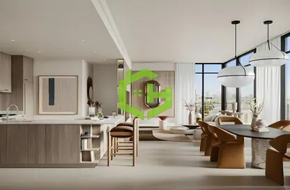 Living / Dining Room image for: Apartment - 1 Bedroom - 2 Bathrooms for sale in Parkside Views - Dubai Hills Estate - Dubai, Image 1