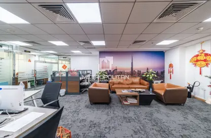 Office Space - Studio - 1 Bathroom for rent in Clover Bay Tower - Business Bay - Dubai