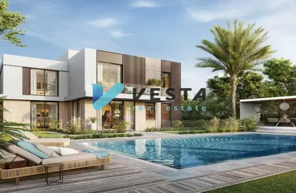 Pool image for: Villa - 5 Bedrooms - 6 Bathrooms for sale in Fay Alreeman - Al Shamkha - Abu Dhabi, Image 1