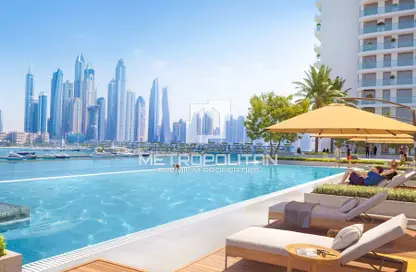Pool image for: Apartment - 2 Bedrooms - 2 Bathrooms for sale in Palace Beach Residence - EMAAR Beachfront - Dubai Harbour - Dubai, Image 1