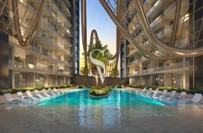 صورة لـ حوض سباحة شقة - 2 غرف نوم - 3 حمامات للبيع في سكاي هيلز ريزيدينس - جنوب البرشاء - البرشاء - دبي ، صورة رقم 1