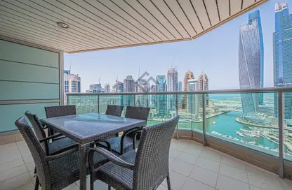 Apartment - 1 Bedroom - 2 Bathrooms for rent in Al Mesk Tower - Emaar 6 Towers - Dubai Marina - Dubai