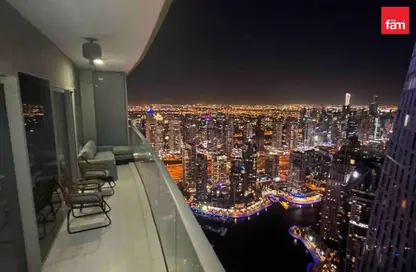 Apartment - 1 Bedroom - 2 Bathrooms for rent in Damac Heights - Dubai Marina - Dubai
