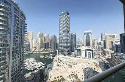 شقة - غرفة نوم - 1 حمام للايجار في برج مانشستر - دبي مارينا - دبي