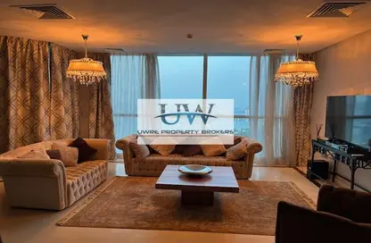 Living Room image for: Apartment - 3 Bedrooms - 4 Bathrooms for rent in 23 Marina - Dubai Marina - Dubai, Image 1