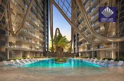 صورة لـ حوض سباحة شقة - غرفة نوم - 2 حمامات للبيع في سكاي هيلز ريزيدينس - جنوب البرشاء - البرشاء - دبي ، صورة رقم 1