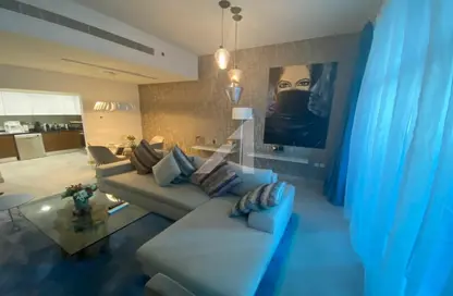 صورة لـ غرفة المعيشة شقة - 2 غرف نوم - 3 حمامات للبيع في مارينا أركيد - دبي مارينا - دبي ، صورة رقم 1