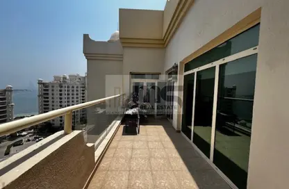 Apartment - 3 Bedrooms - 4 Bathrooms for rent in Al Khushkar - Shoreline Apartments - Palm Jumeirah - Dubai