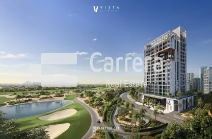 Outdoor Building image for: Apartment - 1 Bathroom for sale in Vista by Prestige One - Dubai Sports City - Dubai, Image 1