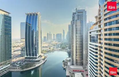 Office Space - Studio - 2 Bathrooms for rent in One Lake Plaza - JLT Cluster T - Jumeirah Lake Towers - Dubai