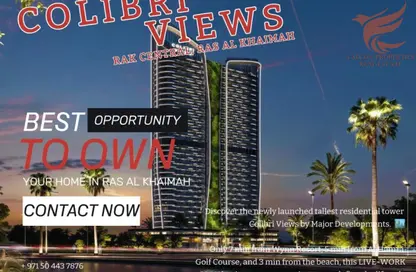 Apartment - 2 Bedrooms - 2 Bathrooms for sale in Colibri Views - RAK Central - Ras Al Khaimah