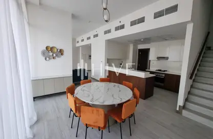 Dining Room image for: Duplex - 3 Bedrooms - 5 Bathrooms for rent in Hameni Tower - Jumeirah Village Circle - Dubai, Image 1