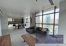 Living / Dining Room image for: Apartment - 3 bedrooms - 4 bathrooms for rent in No.9 - Dubai Marina - Dubai, Image 1