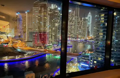 Apartment - 3 Bedrooms - 4 Bathrooms for rent in Time Place Tower - Dubai Marina - Dubai