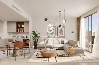 Living / Dining Room image for: Apartment - 2 Bedrooms - 3 Bathrooms for sale in Reeman Living - Al Shamkha - Abu Dhabi, Image 1