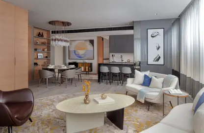 Living Room image for: Apartment - 3 Bedrooms - 4 Bathrooms for sale in One Za'abeel - Zabeel 1 - Zabeel - Dubai, Image 1