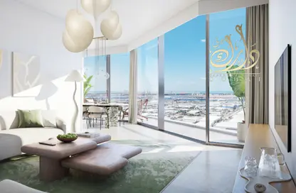 Living / Dining Room image for: Apartment - 1 Bedroom - 2 Bathrooms for sale in Eleve by Deyaar - Jebel Ali - Dubai, Image 1