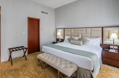 Room / Bedroom image for: Apartment - 2 Bedrooms - 2 Bathrooms for rent in Dubai Media City - Dubai, Image 1