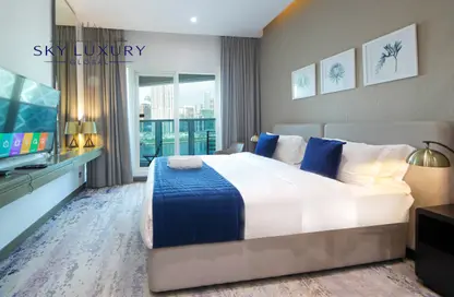 Apartment - Studio - 1 Bathroom for rent in Damac Maison Prive A - Damac Maison Prive - Business Bay - Dubai