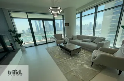 Apartment - 3 Bedrooms - 4 Bathrooms for rent in Marina Vista - EMAAR Beachfront - Dubai Harbour - Dubai