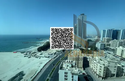 Apartment - 2 Bedrooms - 2 Bathrooms for rent in Corniche Tower - Ajman Corniche Road - Ajman