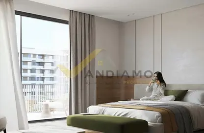 Room / Bedroom image for: Apartment - 1 Bedroom - 1 Bathroom for sale in Royal Park - Masdar City - Abu Dhabi, Image 1