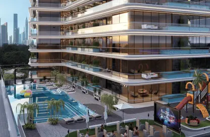 Outdoor Building image for: Apartment - 2 Bedrooms - 2 Bathrooms for sale in Samana Golf Avenue - Dubai Studio City - Dubai, Image 1