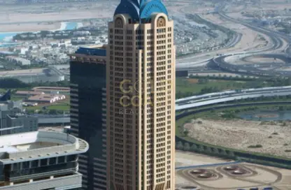 مكتب - استوديو للايجار في برج تشرشل للأعمال - أبراج تشرشل - الخليج التجاري - دبي