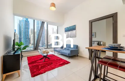Apartment - 1 Bedroom - 2 Bathrooms for rent in Silverene Tower B - Silverene - Dubai Marina - Dubai