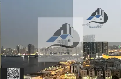شقة - غرفة نوم - 2 حمامات للايجار في أورينت تاور 1 - أورينت تاور - البستان - عجمان