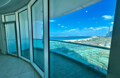 Balcony image for: Apartment - 3 Bedrooms - 4 Bathrooms for rent in Khalidiya Towers - Al Khalidiya - Abu Dhabi, Image 1