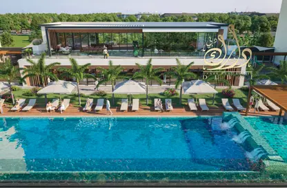 صورة لـ حوض سباحة شقة - غرفة نوم - 2 حمامات للبيع في ذا هافن - مجان - دبي ، صورة رقم 1