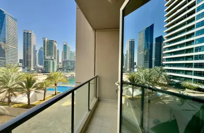 شقة - غرفة نوم - 1 حمام للايجار في السحاب 1 - السحاب - دبي مارينا - دبي