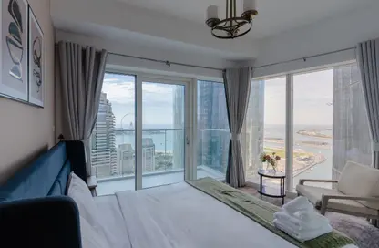 Apartment - 2 Bedrooms - 3 Bathrooms for rent in Damac Heights - Dubai Marina - Dubai